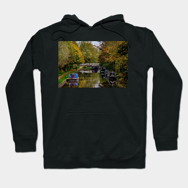 An Autumn Scene At Kintbury Lock Hoodie by IanWL